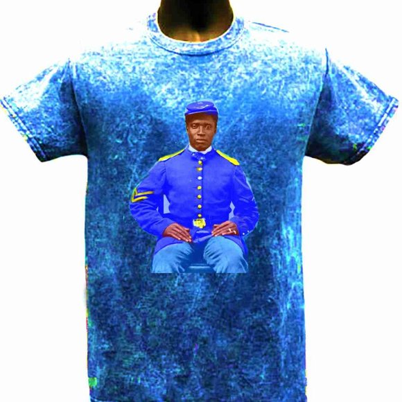 BUFFALO SOLDIER OF CIVIL WAR T SHIRT FOR MEN - Picture 1 of 1